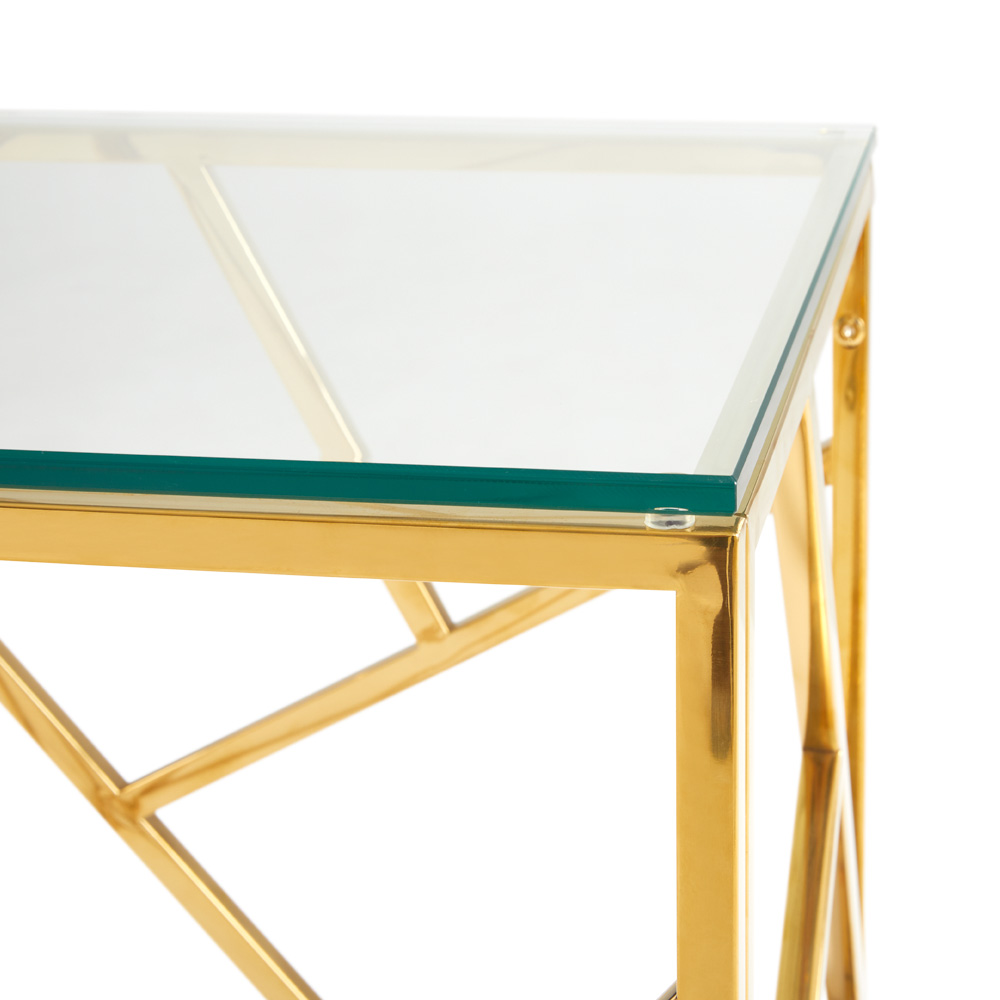 Carole Console Table: Gold